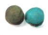 Picture of  Ancient Egypt. LOT OF TWO FIAENCE SENET GAMING PIECES. 600 - 300  B.C