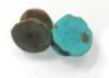 Picture of  Ancient Egypt. LOT OF TWO FIAENCE SENET GAMING PIECES. 600 - 300  B.C
