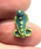 Picture of ANCIENT EGYPT.  BEAUTIFUL COLOR. GRECO - ROMAN - FAIENCE  AMULET OF A COBRA . 300 B.C - 100 A.D