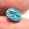 Picture of  ANCIENT EGYPT.  A  FAIENCE SCARABOID IN THE SHAPE OF A FROG  1400 B.C   . NEW KINGDOM