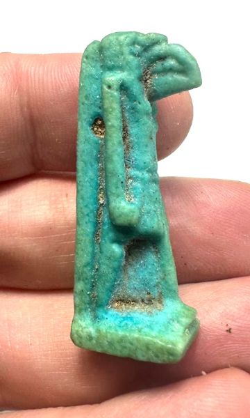 Picture of ANCIENT EGYPT.  A FINE FAIENCE  AMULET OF THOTH.  600 - 300 B.C    