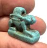Picture of ANCIENT EGYPT.  BEAUTIFUL COLOR. GRECO - ROMAN - FAIENCE  AMULET OF A HARE . 300 B.C - 100 A.D