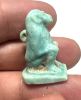 Picture of ANCIENT EGYPT.  BEAUTIFUL COLOR. GRECO - ROMAN - FAIENCE  AMULET OF A BABOON . 300 B.C - 100 A.D