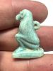 Picture of ANCIENT EGYPT.  BEAUTIFUL COLOR. GRECO - ROMAN - FAIENCE  AMULET OF A BABOON . 300 B.C - 100 A.D