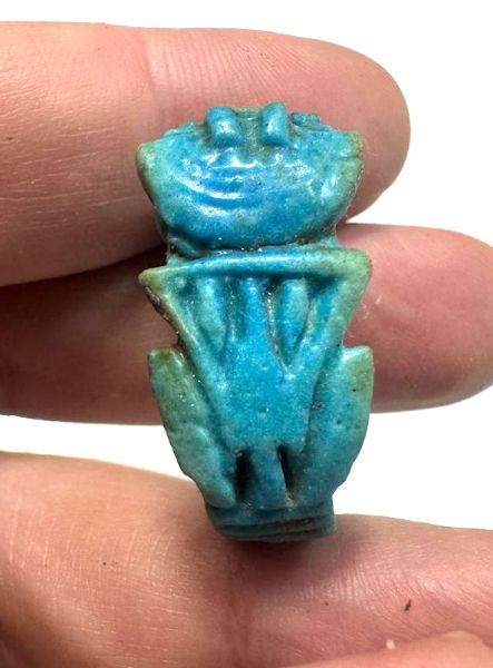 Picture of ANCIENT EGYPT.  BEAUTIFUL  FAIENCE  RING . 600 - 300 B.C