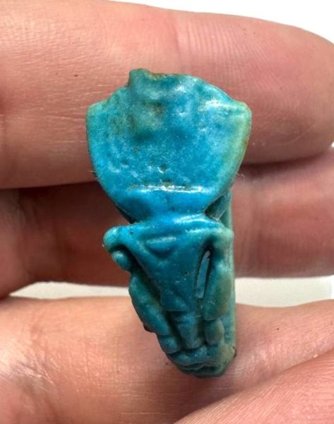 Picture of ANCIENT EGYPT.  BEAUTIFUL  FAIENCE  RING . 600 - 300 B.C