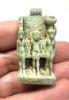 Picture of ANCIENT EGYPT. LARGE FAIENCE OSIRIAN TRIAD AMULET. 600 - 300 B.C