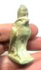 Picture of ANCIENT EGYPT.  BEAUTIFUL COLOR. GRECO - ROMAN - LARGE FAIENCE  AMULET OF A HORUS . 300 B.C - 100 A.D