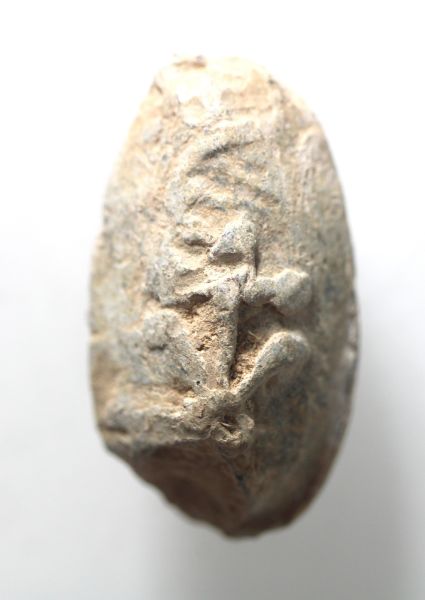 Picture of ANCIENT HELLENISTIC LEAD SLING SHOT. 300 - 100 B.C. JORDAN