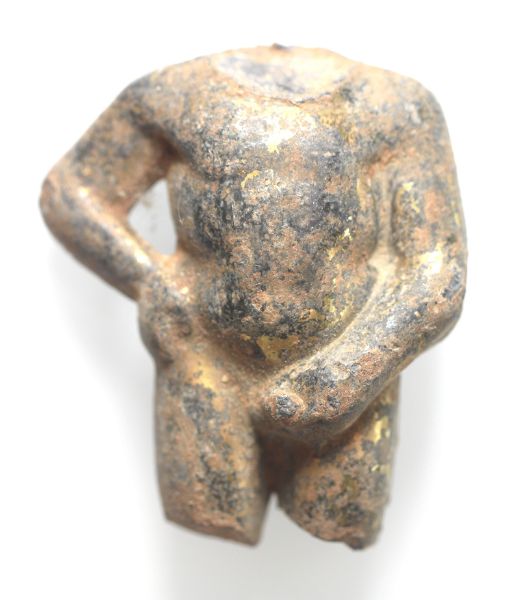 Picture of Roman. c. AD 200 - 300  or later. GILDED BRONZE TORSOE (PART OF A STATUE).