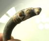 Picture of LEVANT . IRON AGE 7TH - 6TH CENTURY B.C SOLID SILVER BRACELET. WITH GILDED ANIMAL HEADS