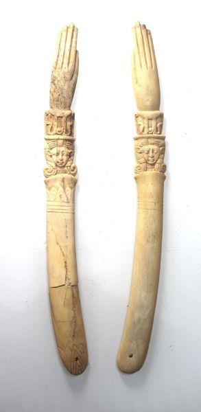 Imagen de ANCIENT EGYPT. NEW KINGDOM. PAIR OF IVORY CLAPPERS. 1300 - 1200 B.C