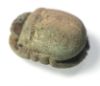 Picture of ANCIENT EGYPT. LARGE FAIENCE BUTTON SCARAB. 600 - 300 B.C