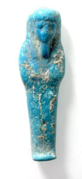 Picture of ANCIENT EGYPT. BEAUTIFUL COLOR: FAIENCE USHABTI. 600 - 300 B.C