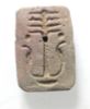 Picture of ANCIENT EGYPT. FAIENCE AMULET WITH THE NAME OF THUTMOSES III. NEW KINGDOM .  1400 - 1200 B.C