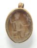 Picture of ANCIENT ROMAN. STONE AND GOLD PENDANT. 100 - 200 A.D