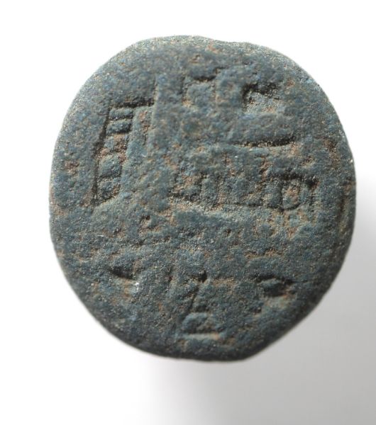 Picture of ANCIENT EGYPT. FAIENCE "EGYPTIAN BLUE"  SCARABOID . NEW KINGDOM .  1400 - 1200 B.C