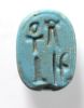 Picture of ANCIENT EGYPT. GLAZED STONE SCARABOID . NEW KINGDOM .  1400 - 1200 B.C