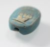 Picture of ANCIENT EGYPT. GLAZED STONE SCARABOID . NEW KINGDOM .  1400 - 1200 B.C