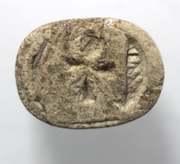 Picture of ANCIENT EGYPT.  STONE SCARAB . NEW KINGDOM .  1400 - 1200 B.C