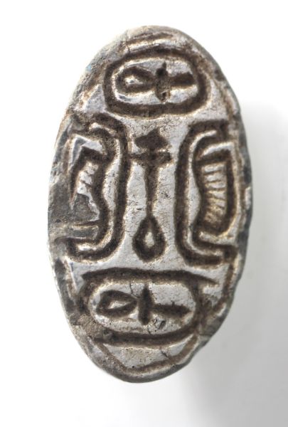 Picture of ANCIENT EGYPT.  STONE SCARABOID . NEW KINGDOM .  1400 - 1200 B.C