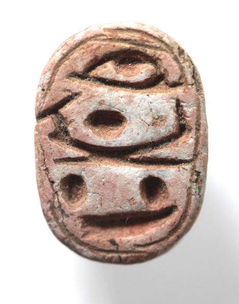 Picture of ANCIENT EGYPT.  STONE SCARAB . NEW KINGDOM .  1400 - 1200 B.C