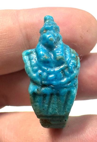 Picture of ANCIENT EGYPT-  FAIENCE RING. 600 - 300 B.C. BEAUTIFUL WITH NO REPAIRS OR RESTORTAION