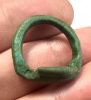 Picture of ANCIENT EGYPT-  FAIENCE RING WITH A FISH. 600 - 300 B.C. BEAUTIFUL WITH NO REPAIRS OR RESTORTAION