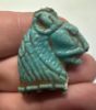 Picture of ANCIENT EGYPT. GRECO - ROMAN . BEAUTIFUL  AMULET OF A LION .   300 B.C - 100 A.D.  SUSPENSION HOLE DAMAGED