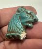 Picture of ANCIENT EGYPT. GRECO - ROMAN . BEAUTIFUL  AMULET OF A LION .   300 B.C - 100 A.D.  SUSPENSION HOLE DAMAGED