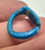 Picture of ANCIENT EGYPT.  FAIENCE RING. AMARNA. TIME OF KING TUTANKHAMUN. 1340 B.C .  ANKH