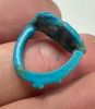 Picture of ANCIENT EGYPT.  FAIENCE RING. AMARNA. TIME OF KING TUTANKHAMUN. 1340 B.C .