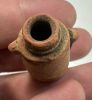 Picture of ANCIENT EGYPT. GRECO - ROMAN . TERRACOTTA MINI JAR .   300 B.C - 100 A.D.  