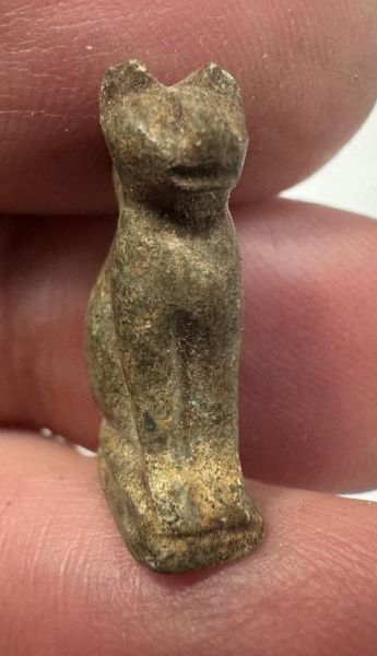 Picture of   Ancient Egypt.   Stone Cat  . Ptolemaic Period. 3rd century B.C