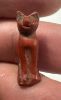 Picture of   Ancient Egypt.   RED JASPER Stone Cat  . Ptolemaic Period. 3rd century B.C