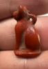 Picture of   Ancient Egypt.   RED JASPER Stone Cat  . Ptolemaic Period. 3rd century B.C