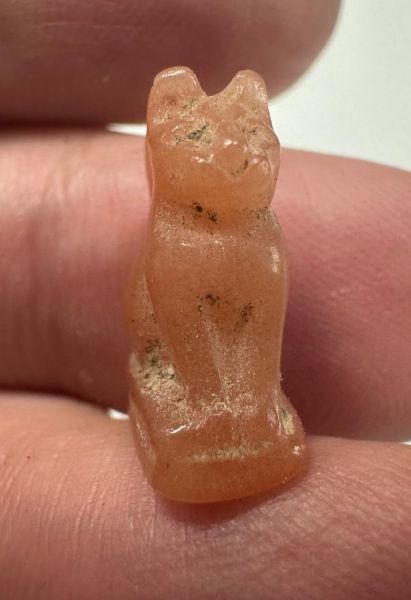 Picture of Ancient Egypt.   Stone Cat  . Ptolemaic Period. 3rd century B.C