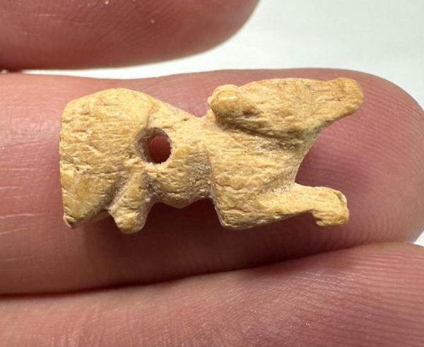 Picture of   Ancient Egypt.  ROMAN PERIOD. 400 - 500  A.D.  BONE AMULET. JACKAL? 