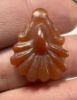 Picture of   Ancient Egypt.  GRECO - ROMAN PERIOD. 300 B.C - 100  A.D.  CARNELIAN STONE LOTUS FLOWER AMULET