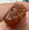 Picture of   Ancient Egypt.  GRECO - ROMAN PERIOD. 300 B.C - 100  A.D.  CARNELIAN STONE LOTUS FLOWER AMULET