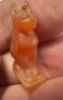 Picture of   Ancient Egypt.  LATE PERIOD. 600 - 100 B.C.  CARNELIAN STONE CAT