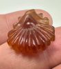 Picture of   Ancient Egypt.  GRECO - ROMAN PERIOD. 300 B.C - 100  A.D.  CARNELIAN STONE LOTUS FLOWER AMULET