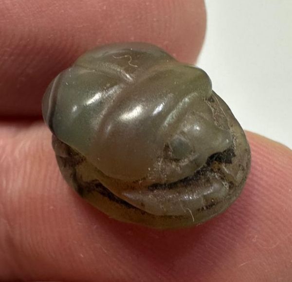 Picture of Ancient Egypt.  LATE PERIOD. 600 - 100 B.C. STONE SCARAB