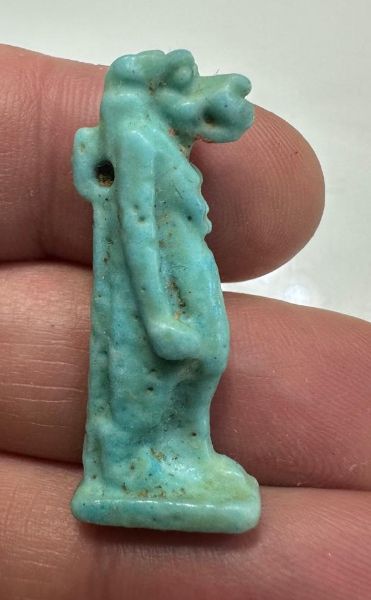 Picture of ANCIENT EGYPT - FAIENCE TAWERET AMULET . 600 - 300 B.C