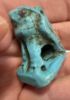 Picture of ANCIENT EGYPT. GRECO - ROMAN . BEAUTIFUL FAIENCE  AMULET OF A FALCON (HORUS) .   300 B.C - 100 A.D.  