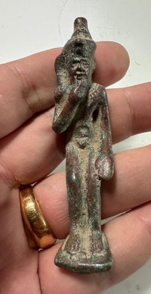 Picture of  Ancient Egypt. BRONZE Baby Horus . 600 - 300 B.C 