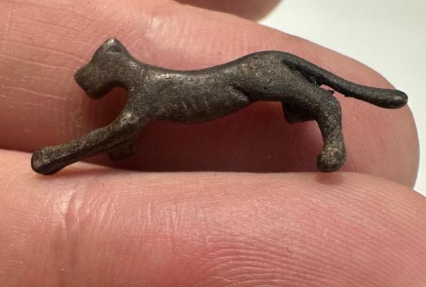 Picture of   Ancient Egypt.   Silver  PANTHER  . Ptolemaic Period. 3rd century B.C