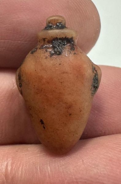 Picture of   Ancient Egypt. CARNELIAN STONE HEART AMULET. 600 - 300 B.C