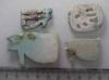Picture of   Ancient Egypt.   LOT OF 4 FAIENCE EYE OF HORS AMULETS. LARGE SIZES 600 - 300 B.C