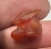 Picture of ANCIENT EGYPT -  BEAUTIFUL  CARNELIAN AMULET OF A HARE . LATE PERIOD. 300 - 100 B.C